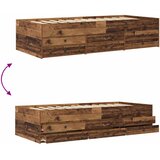  Okvir kreveta s pohranom s ladicama Staro drvo 80 x 200 cm Slike