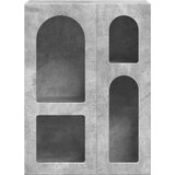  Strani šal Betonsko siva 59 x 35 x 80.5 cm Konstruiran les, (5000108593) | Shoptok.si
