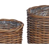  Saksija Košara s pohranom 2 pcs Smeđa Kubu Ratan | shoptok.hr