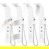 PANEL za tuširanje aluminijski 20 x 44 x 130 cm bijeli | shoptok.hr