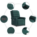  Naslonjač od tkanine tamnozeleni | shoptok.hr
