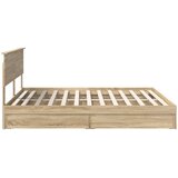  Krevet s od storage Sonoma hrast 180 x 200 cm Konstruirano drvo | shoptok.hr