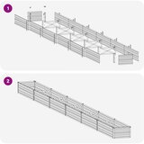  Povišeni vrtni krevet Antracit 600 x 40 x 24 cm | shoptok.hr