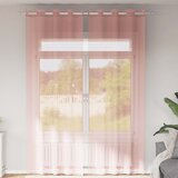 Voile zavjese s ušicama 2 kom narančaste 140x300 cm | Shoptok.si
