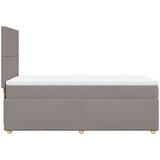 vidaXL Box spring postelja z vzmetnico taupe 80x200 cm blago, (21292058) | Shoptok.si