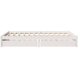 vidaXL Okvir kreveta bez madraca bijeli 140x200 cm od masivne borovine | shoptok.hr