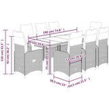 vidaXL 9-dijelni vrtni bistro set od poliratana s jastucima sivi | shoptok.hr