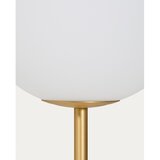 Kave Home Bela/v zlati barvi stoječa svetilka s steklenim senčilom (višina 165 cm) Brisia – | Shoptok.si