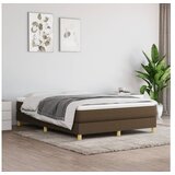 vidaXL Krevet s oprugama i madracem tamnosmeđi 140 x 190 cm od tkanine Cijene