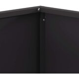 vidaXL Crno Hladno valjani čelik 60 x 60 x 40 cm Izdržljivo Ognjište | shoptok.hr