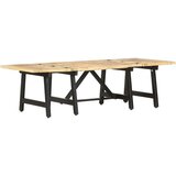 vidaXL Raztegljiva klubska miza 160x70x45 cm trden mangov le | Shoptok.si