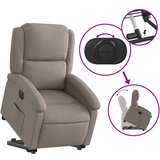  Električni naslanjač s funkcijo vstajanja taupe blago, (20927022) | Shoptok.si