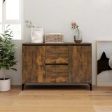  Komoda boja dimljenog hrasta 102 x 35 x 70 cm konstruirano drvo | shoptok.hr