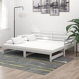  Dnevni ležaj na izvlačenje 2 x (90 x 200) cm masivna borovina Cijene