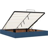 vidaXL Otomanski krevet s madracem plavi 160x200cm od tkanine | shoptok.hr