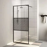 za tuširanje s prozirnim staklom ESG 100 x 195 cm crna