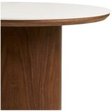 House Nordic Okrugao stolić za kavu s keramičkom daskom u tamnoj prirodnoj boji ø 60 cm Noli – | shoptok.hr