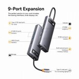 Baseus priklopna postaja USB 3.2 TipC 9v1 4K siva WKWG060013 | Shoptok.si