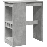  Barski stol s držačima boja betona 90x47,5x103,5 cm drveni | shoptok.hr