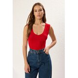 TRENDYOLMILLA Ženska majica TWOSS25AL00022, Crvena | Eponuda.com