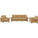 vidaXL 3-dijelni set sofa s jastucima smeđi baršunasti Cijene