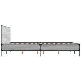  Okvir za krevet boja hrasta 150x200cm konstruirano drvo i metal | shoptok.hr