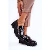 Kesi Lacquered Loafers On The Platform Black Inger | Shoptok.si