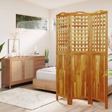 Sobna pregrada s 3 panela 121,5x2x180 cm masivno bagremovo drvo | shoptok.hr