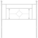  Metalno uzglavlje bijelo 100 cm | shoptok.hr