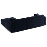 Micadoni Temno modra žametna kotna sedežna garnitura (desni kot/z ležalnikom) Molino – | Shoptok.si