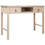 vidaXL Pisalna miza naravna 110x45x76 cm les | Shoptok.si