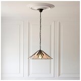 Endon 111922 - Luster na lancu Tiffany ASTORIA 3xE27/10W/230V prečnik 48 cm | Eponuda.com