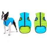 jakna za pse sa dva lica lime&blue s 40
