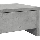  Stalak za monitor ladicama siva boja betona 100x27x15 cm drveni | Eponuda.ba