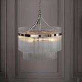  Endon 104112 - Luster na lancu MARIETTA 5xE14/7W/230V sjajni hrom/prozirno staklo | Eponuda.com