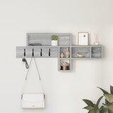 vidaXL Nadwyčajna obešalnik za plašče Siva sonoma 100 x 12 x 43.5 cm | Shoptok.si