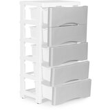 Modern Home ormarić s 5 izvlačnih ladica - sivi | shoptok.hr