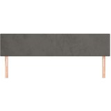  Posteljno vzglavje 2 kosa temno sivo 100x5x78/88 cm žamet, (20792860) | Shoptok.si