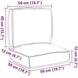  Set jastučića za palete 2 pcs Bež Oxford tkanina | shoptok.hr