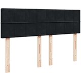 vidaXL Krevet s oprugama i madracem crni 140 x 190 cm baršunasti | shoptok.hr