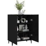  Komoda crna 70x34x90 cm od konstruiranog drva | shoptok.hr