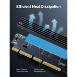 Ugreen M.2 PCIe NVME M-Key na PCIe 4.0 x16 adapter s hladnjakom - kutija | shoptok.hr