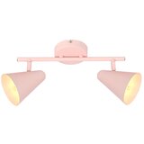 Candellux Lighting svetlo rožnata stropna svetilka s kovinskim senčilom 42x10 cm amor | Shoptok.si