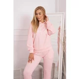 Kesi Sweatshirt set with a hood powdered pink