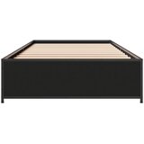  Okvir za krevet crni 75 x 190 cm od konstruirano drvo i metal | Eponuda.com