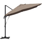  Suncobran Sivo-smeđa 351 x 250 x 260 cm Poliester i aluminij | shoptok.hr
