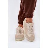 Boto Low Women's Sports Shoes Made Of Eco Leather Beige Iladira | Shoptok.si