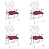 vidaXL Blazine za palete 4 kosi vinsko rdeče 50x50x7 cm oxford tkanina Cene