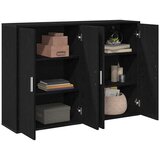  Kreveta 2 pcs Crni hrast 60 x 31 x 84 cm Konstruirano drvo | shoptok.hr