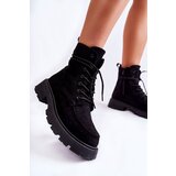 Boto Women's Suede Boots Tied Black Vanita | ePonuda.com